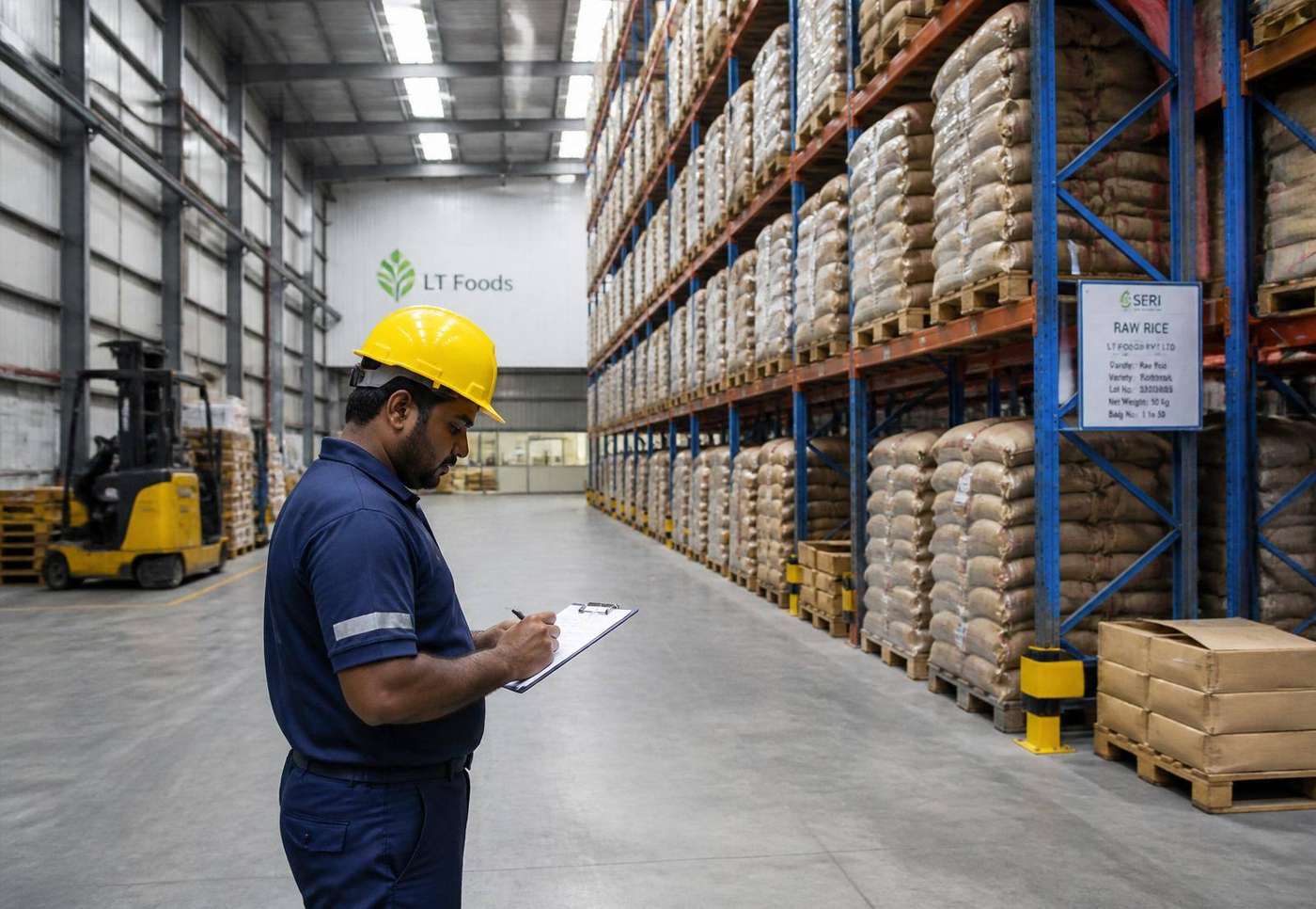 Inside a Gangamma Traders wholesale distribution facility